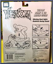 Battle Cycle - Venom from Spider-Man - Vehicles manufactured by Toy Biz [Back]