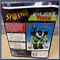 Venom (Red) from Spider-Man - Mega Armor manufactured by Toy Biz [Back]