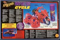 Web Cycle from Spider-Man - Vehicles manufactured by Toy Biz [Back]