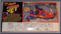 Web Jet (with Spider-Man) from Spider-Man - Vehicles manufactured by Toy Biz [Back]