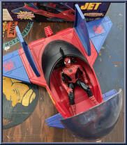 Web Jet (with Spider-Man) from Spider-Man - Vehicles manufactured by Toy Biz [Loose]