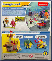 Mr. Superawesomeness & Sour Note from Spongebob Squarepants - Imaginext - Movie Sponge Out of Water manufactured by Fisher-Price [Back]