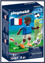 Soccer Player (France) from Sports & Action - Basic Series manufactured by Playmobil [Front]