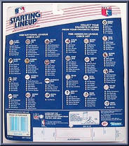 Benito Santiago (Padres) from Starting Lineup - Baseball - 1988 Series manufactured by Kenner [Back]