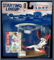Brian Jordan from Starting Lineup - Baseball - 1997 Series manufactured by Kenner [Front]