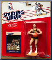 John Stockton from Starting Lineup - Basketball - 1988 Series manufactured by Kenner [Front]