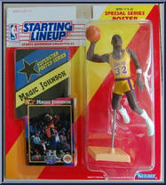 Magic Johnson from Starting Lineup - Basketball - 1992 Series manufactured by Kenner [Front]