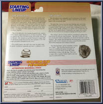Ted Williams (Collector Club) from Starting Lineup - Cooperstown Collection - 1998 Series manufactured by Kenner [Back]