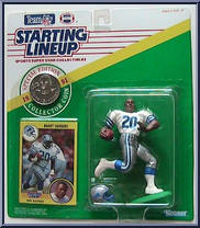 Barry Sanders from Starting Lineup - Football - 1991 Series manufactured by Kenner [Front]
