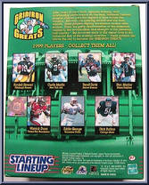 Barry Sanders from Starting Lineup - Football - Gridiron Greats - 1999 manufactured by Kenner [Back]
