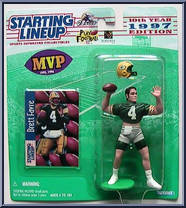 Brett Favre from Starting Lineup - Football - 1997 Series manufactured by Kenner [Front]