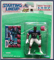 Bruce Smith from Starting Lineup - Football - 1997 Series manufactured by Kenner [Front]