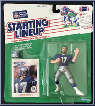 Dave Krieg from Starting Lineup - Football - 1988 Series manufactured by Kenner [Front]