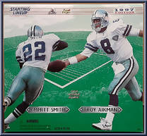 Emmitt Smith / Troy Aikman (Collector's Club) from Starting Lineup - Football - 12" Scale - 1997 manufactured by Kenner [Front]