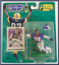 Jessie Armstead from Starting Lineup - Football - 2000 Series manufactured by Kenner [Front]