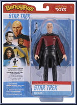 Picard (Next Generation) from Star Trek - Bendyfigs manufactured by Noble Toys [Front]