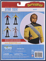 Worf (Next Generation) from Star Trek - Bendyfigs manufactured by Noble Toys [Back]