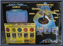 Klingon Bird of Prey from Star Trek - Warp Factor - Strike Force manufactured by Playmates [Back]