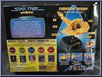 Cardassian Warship from Star Trek - Warp Factor - Strike Force manufactured by Playmates [Back]