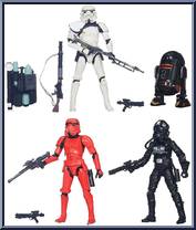 Sergeant Sandtrooper / Crimson Stormtrooper / Leiutenant Oxixo / R2-Q5 Action Figure