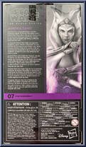 Ahsoka Tano (Fan Channel) from Star Wars - Black Series (2020) - Rebels manufactured by Hasbro [Back]