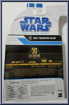 ARC Trooper Echo from Star Wars - Black Series (2020) - Clone Wars manufactured by Hasbro [Back]