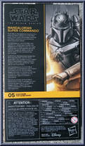 Mandalorian Super Commando from Star Wars - Black Series (2020) - Clone Wars manufactured by Hasbro [Back]