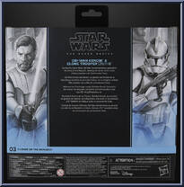 Obi-Wan Kenobi / Clone Trooper (212th) from Star Wars - Black Series (2020) - Clone Wars manufactured by Hasbro [Back]