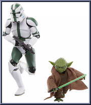 Yoda & Clone Commander Gree (Clones of the Republic) from Star Wars - Black Series (2020) - Clone Wars manufactured by Hasbro [Loose]