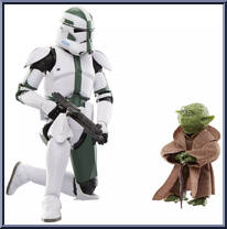 Yoda & Clone Commander Gree (Clones of the Republic) from Star Wars - Black Series (2020) - Clone Wars manufactured by Hasbro [Loose]