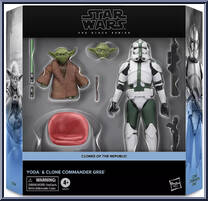 Yoda & Clone Commander Gree (Clones of the Republic) from Star Wars - Black Series (2020) - Clone Wars manufactured by Hasbro [Front]