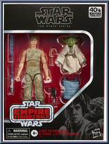 Luke Skywalker & Yoda (Jedi Training) from Star Wars - Black Series - 40th Anniversary - Deluxe manufactured by Hasbro [Front]