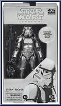 Stormtrooper from Star Wars - Black Series - 40th Anniversary - Carbonized Graphite manufactured by Hasbro [Front]