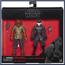 Admiral Ackbar / First Order Officer from Star Wars - Black Series - Red - 6" Scale - Exclusives manufactured by Hasbro [Front]