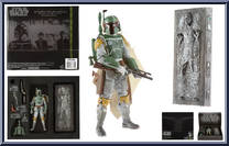 Boba Fett and Han Solo in Carbonite from Star Wars - Black Series - Red - 6" Scale - Exclusives manufactured by Hasbro [Front]
