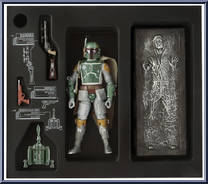 Boba Fett and Han Solo in Carbonite from Star Wars - Black Series - Red - 6" Scale - Exclusives manufactured by Hasbro [Front]