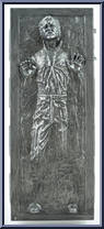 Boba Fett and Han Solo in Carbonite from Star Wars - Black Series - Red - 6" Scale - Exclusives manufactured by Hasbro [Loose]