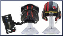 Tie Fighter Pilot  Poe Dameron from Star Wars - Black Series - Titanium - Helmets manufactured by Hasbro [Loose]