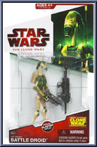 AAT Driver Battle Droid from Star Wars - Clone Wars (2008) - White / Red Cards manufactured by Hasbro [Front]
