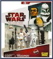 Clone Commander Cody / Clone Trooper from Star Wars - Clone Wars (2008) - 2-Packs manufactured by Hasbro [Front]