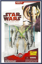 General Grievous from Star Wars - Clone Wars (2008) - White / Red Cards manufactured by Hasbro [Front]