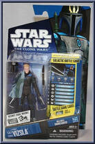 Pre Vizsla from Star Wars - Clone Wars (2008) - Battle Game Cards manufactured by Hasbro [Front]