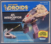 ATL Interceptor from Star Wars - Droids - Vehicles manufactured by Kenner [Front]