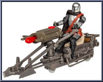 Mandalorian & Speeder Bike from Star Wars - Epic World of Action - Power Force manufactured by Hasbro [Loose]