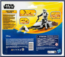 Scout Trooper & Speeder Bike from Star Wars - Epic World of Action - Power Force manufactured by Hasbro [Back]