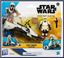 Scout Trooper & Speeder Bike from Star Wars - Epic World of Action - Power Force manufactured by Hasbro [Front]