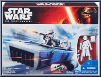 Snow Speeder (with First Order Snowtrooper Officer) from Star Wars - Force Awakens - Vehicles manufactured by Hasbro [Front]
