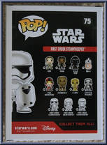 First Order Stormtrooper from Star Wars - Force Awakens - Pop! Vinyl Figures manufactured by Funko [Back]