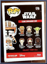 Clone Commander Cody from Star Wars - Pop! Vinyl Figures manufactured by Funko [Back]