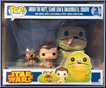 Jabba The Hutt / Slave Leia / Salacious B. Crumb from Star Wars - Pop! Sets manufactured by Funko [Front]